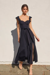 HEAVEN SENT CORSET FLUTTER DRESS