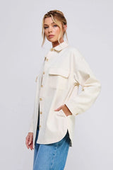 OVERSIZED DENIM TWILL SHACKET