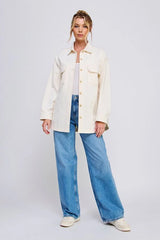 OVERSIZED DENIM TWILL SHACKET