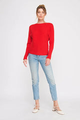 SOFT RIBBED FINE GAUGE PULLOVER DOLMAN