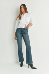 HR SCISSOR CUT FLARE DENIM