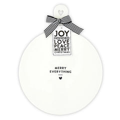 CERAMIC CHEESE TRAY - MERRY EVERYTHING