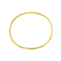 WATER RESISTANT CUBIC ZIRCONIA GOLD BANGLE