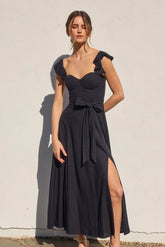 HEAVEN SENT CORSET FLUTTER DRESS