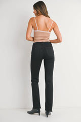 MID RISE FLARE DENIM JEANS