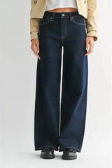HIGH RISE FULL LENGTH STRAIGHT DENIM