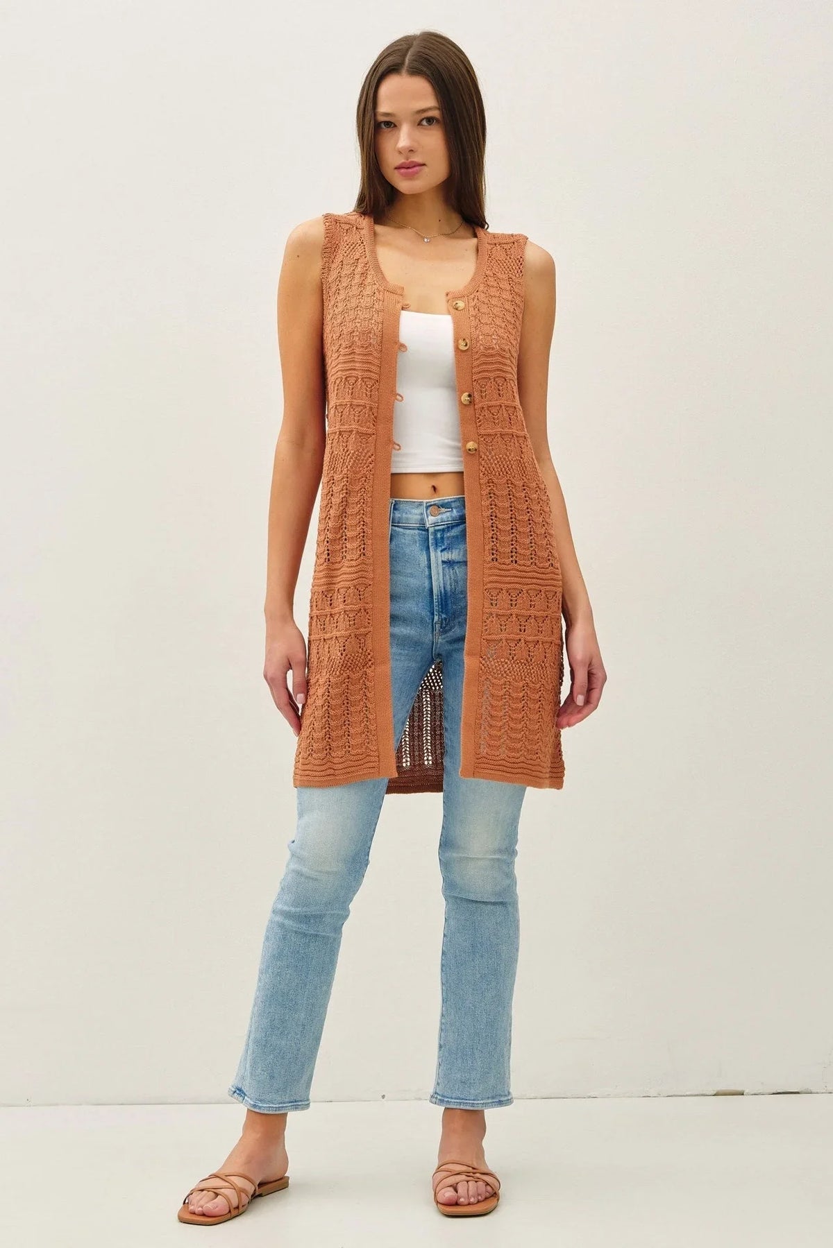 CROCHET KNIT DUSTER