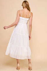 SOFT TIERED MAXI DRESS WITH SMOCKED BODICE