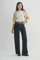 HIGH RISE FULL LENGTH STRAIGHT DENIM