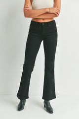 LOW RISE FLARE DENIM JEANS