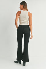 LOW RISE FLARE DENIM JEANS