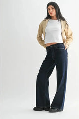 HIGH RISE FULL LENGTH STRAIGHT DENIM