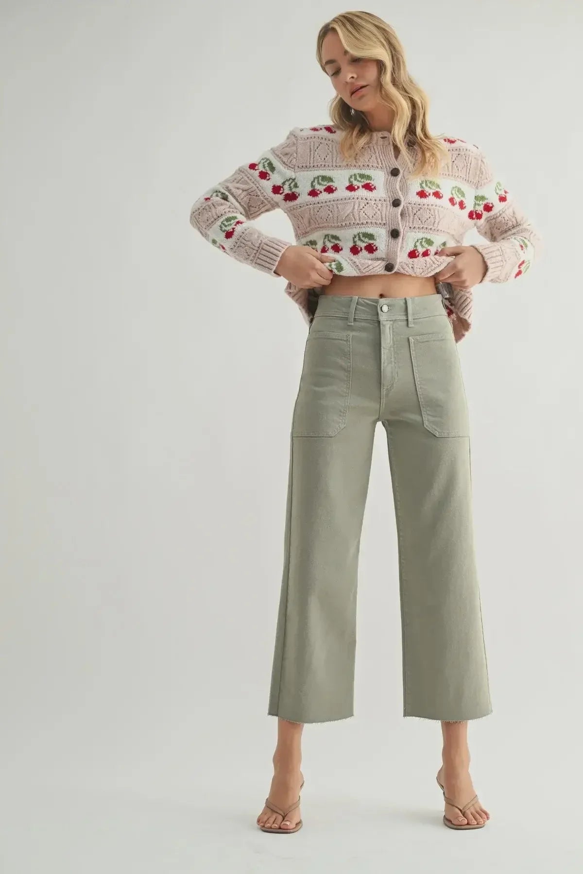 NAUTICAL HIGH RISE WIDE LEG DENIM