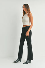 LOW RISE FLARE DENIM JEANS